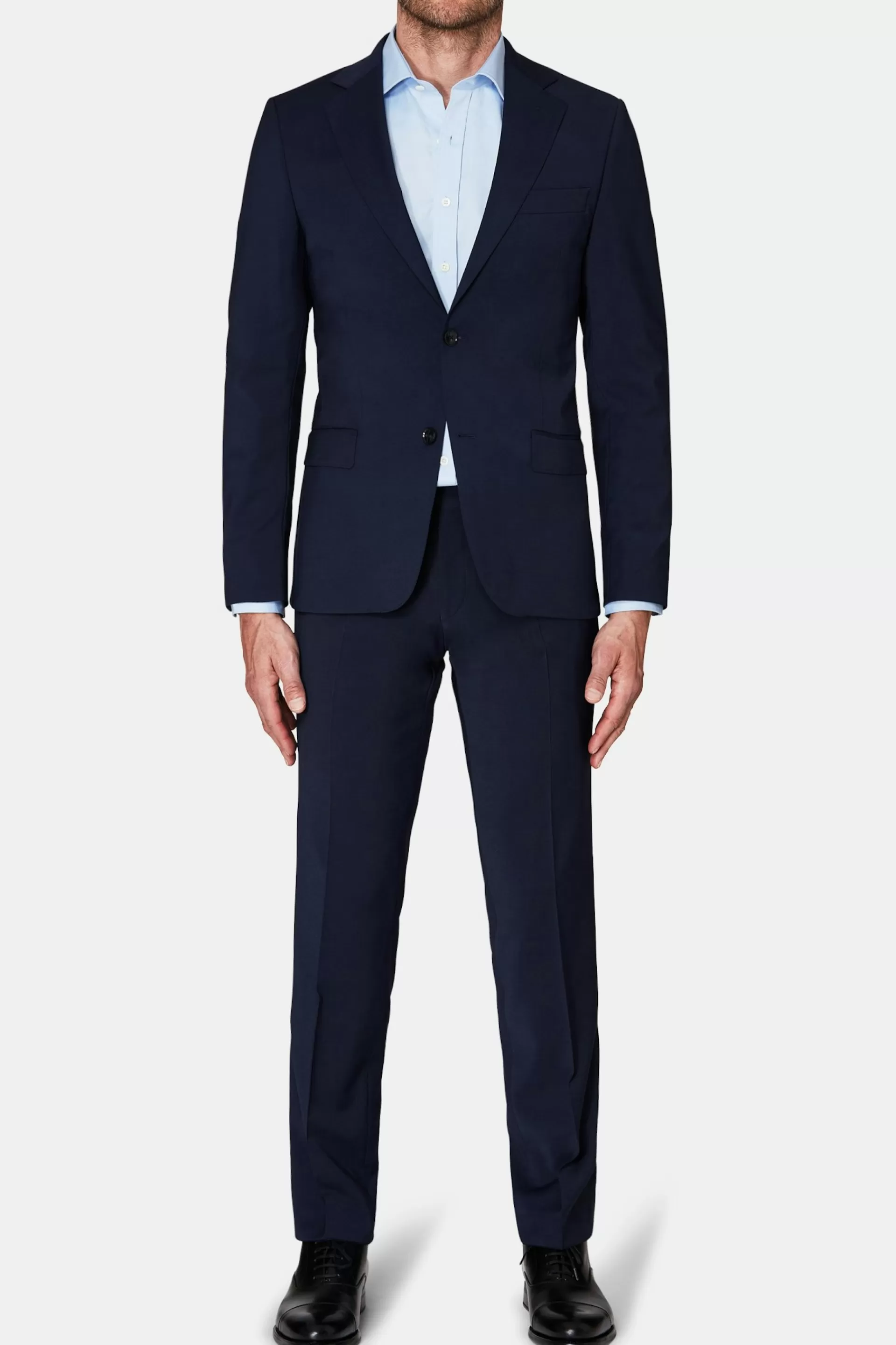 Online Oscar Jacobson Slim Fit Microstructure Suit Blue #220